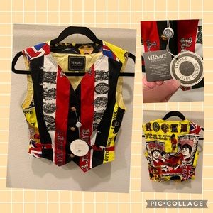 Versace Couture Rock'n Royalty The Beatles Vest S